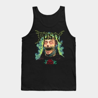 "Posty Deathcore Aesthetic Horror Art | Intense Music Graphic Tank Top